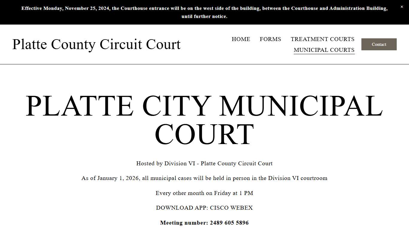 Platte City Municipal Court — Platte County Circuit Court